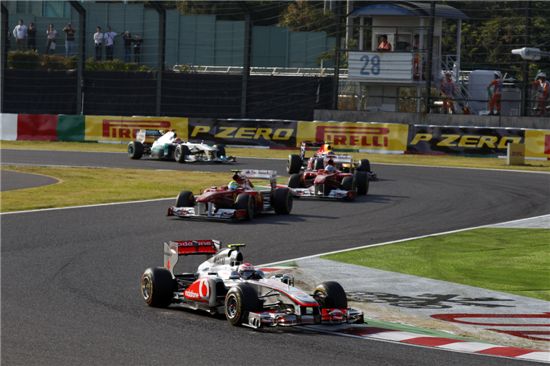 지난 9일 일본 스즈카경주장에서 열린 F1 모습. 