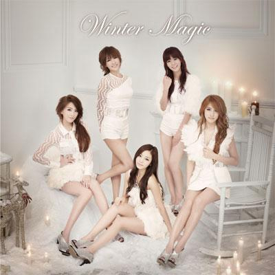 Cover of KARA's 5th Japanese single "Winter Magic" [KARA's official Japanese website]