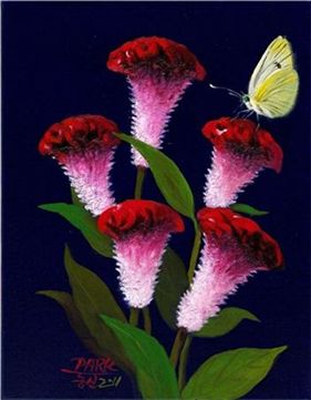 Passion-Celosia cristata(열정-맨드라미), 40.9x31.8cm Oil on Canvas, 2011
