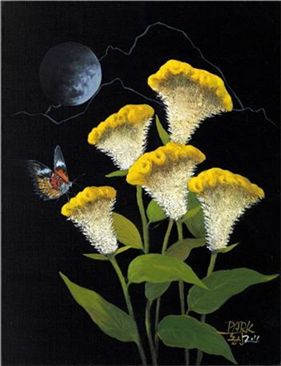 Passion-Celosia cristata(열정-맨드라미), 53x40.9cm Oil on Canvas, 2011
