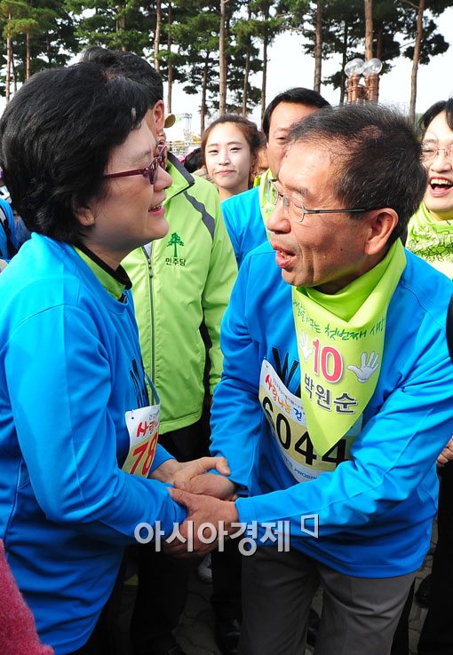 [포토] 서울시민 만나는 박원순 후보