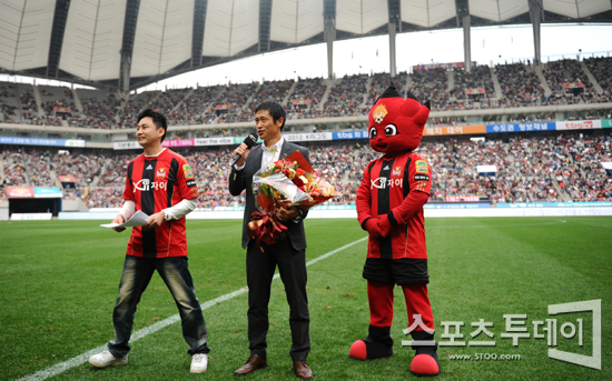 [포토] 이영표 '축구를 사랑합시다!'