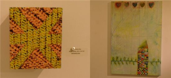 (왼쪽부터) 마이클 프레이타스 우드와 비니 케이먼 작품들 
