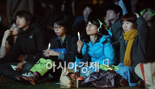 [포토] '광장 표심은 어디로?'