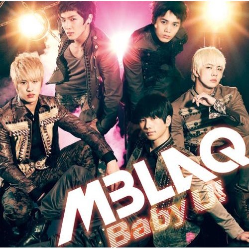 MBLAQ on the cover of their 2nd Japanese single "Baby U!" [MBLAQ's official Japanese website]