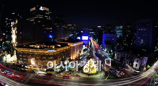 [포토] 크리스마스 불 밝힌 백화점