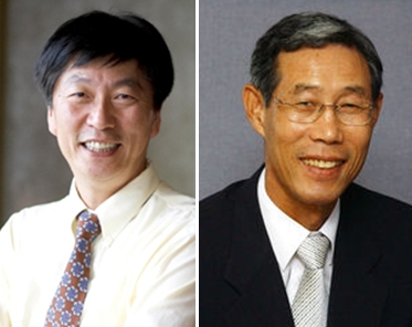 '2011 서강경제인상'을 수상한 남성일 서강대 경제학부 교수(왼쪽)와 이계민 전 한국경제신문 주필(오른쪽). 