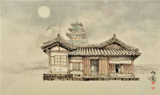 한국화가 오산 홍성모 작품세계… 대자연의 미적질서 그 생명리듬