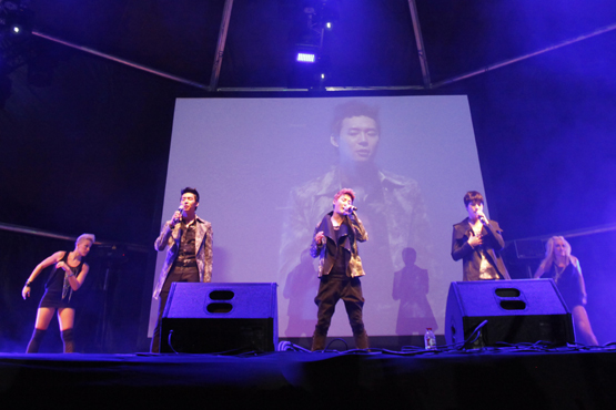 JYJ performs in Barcelona, Spain on October 29, 2011. [C-JeS Entertainment]