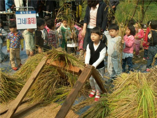 강남구, 양재천 가을걷이 체험행사 진행