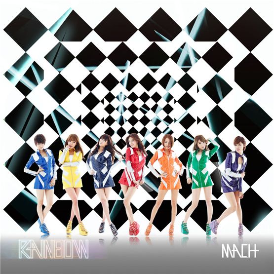 Album cover for Rainbow's 2nd Japanese single "MACH" [Rainbow's official Japanese website]
