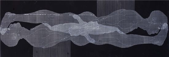 Inside Myselves:Intention, In-tension, 70×190㎝ mixed media on Jangji, 2011
