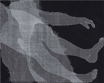 Intention, In-tension, 72×91㎝ mixed media on Jangji, 2011
