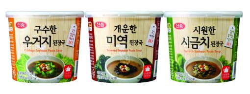 "끓는 물만 부으세요" 신송식품, 간편 된장국 3종 출시 