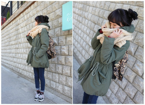 '내추럴 야상 코디' 가을 겨울 다재다능 패션연출