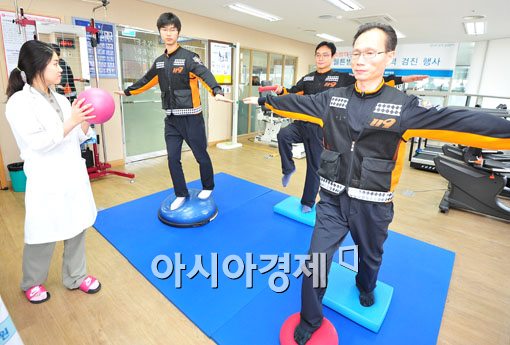 [포토] '소방대원들의 체력은 얼마나 되나?'