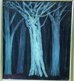 서창환 作=나무, 53.0×45.5cm oil on canvas, 1978 
