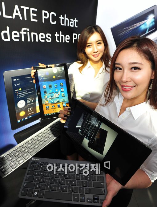 [포토] 네티즌 최대의 관심, '슬레이트PC' 출시