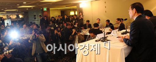 [포토] 박원순, '외신기자와의 만남'