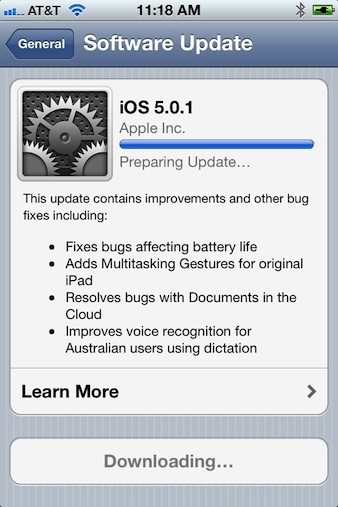 애플, 배터리 결함 해결한 iOS5 새 버전 배포