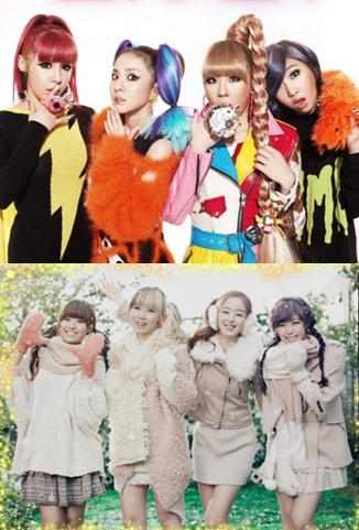2NE1 (top) and Secret (bottom) [YG Entertainment/TS Entertainment]