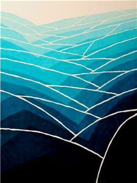 The Blue, 259x193.9cm acrylic on canvas, 2011
