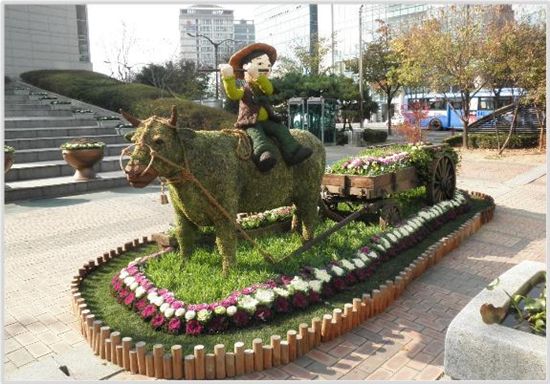 [포토]'피리부는 목동' 성동구청 찾아와 