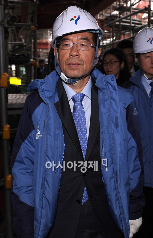 [포토] '박원순 서울시청 공사현장 방문'