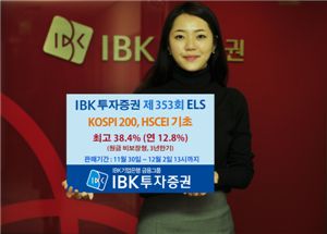 IBK투자證, 최고 38.4%(3년) 추구 원금비보장형 ELS 공모