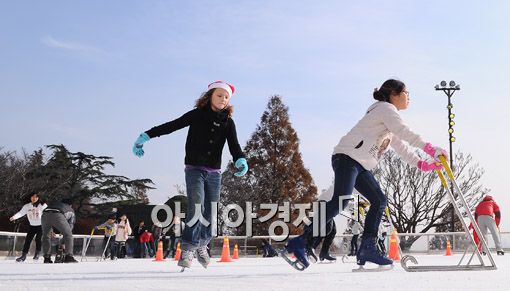 [포토] '하얏트호텔 아이스링크 개장'