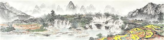 한국화가 오산 홍성모 작품세계…종횡무진, 산하대지 정서 표출