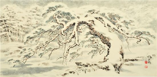 한국화가 오산 홍성모 작품세계…종횡무진, 산하대지 정서 표출