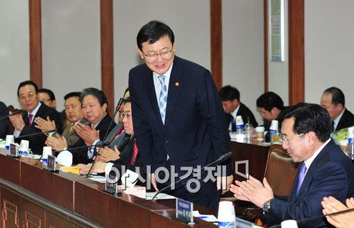 [포토] 홍석우 "난 중소기업인을 가장 잘 이해하는 장관"