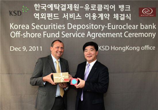 예탁결제원·유로클리어, 역외펀드 서비스 함께 나선다