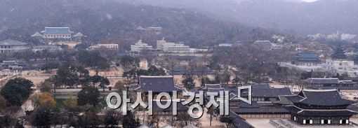 [포토] '눈 내리는 경복궁'