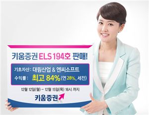 키움증권,연 최고 28% 수익 ELS 194호 판매