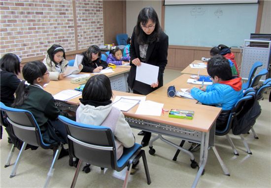 강북구 자기주도학습 프로그램 수업중 