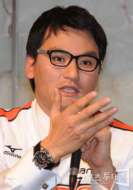 [포토] 박찬호 '독수리의 일원입니다'