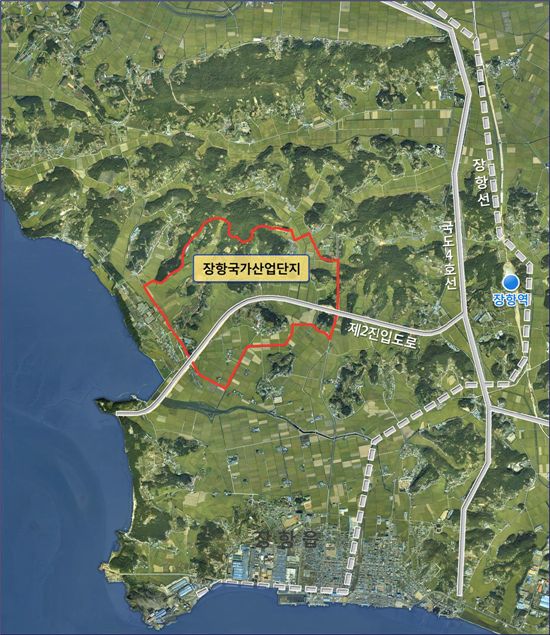 장항국가산업단지 위치도