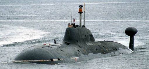 인도가 러시아에서 리스해 취역시킬 핵추진잠수함 아쿨라II급 네르파호