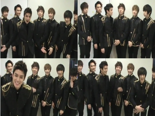 Screenshots of U-Kiss from their New Year's greeting video [Official U-Kiss YouTube channel]