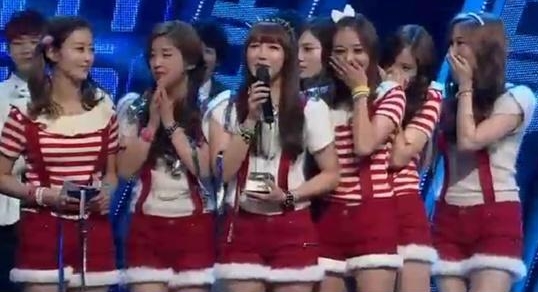 A PINK cry over first win since debut on Mnet's music show