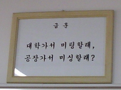 선생님의 진심 어린 충고..반국가적·인권차별 메시지도