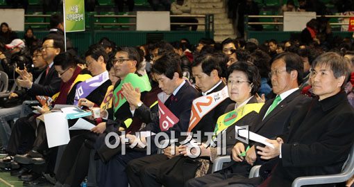 [포토] 민주통합당, 당대표 후보 서울합동연설회