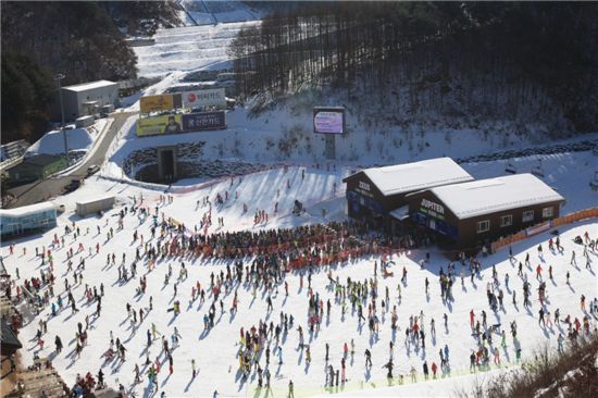 하이원스키장, 일일 내장객 최대 기록 경신