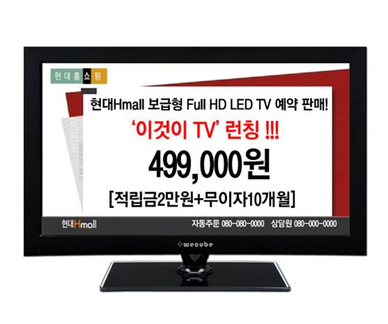 '반값 TV 이번엔 현대H몰' 49만9천원 한정 판매