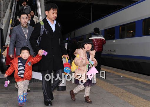 [포토] 귀성길 오르는 가족