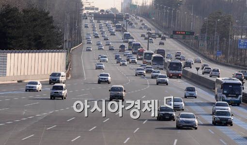 [포토] 서울로 점차 몰리는 차량들