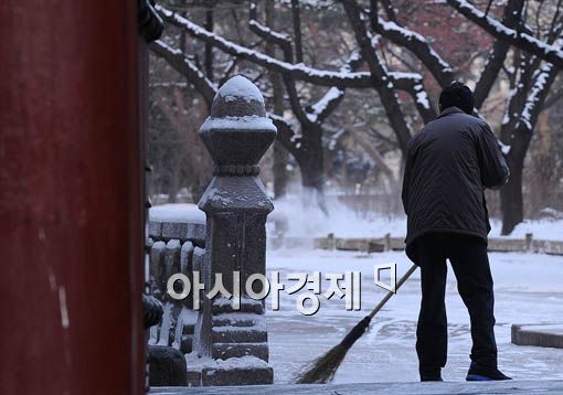 [포토] 눈을 치우자