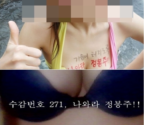 '나와라 정봉주 국민운동본부', 이색시위 인증샷 '눈길'